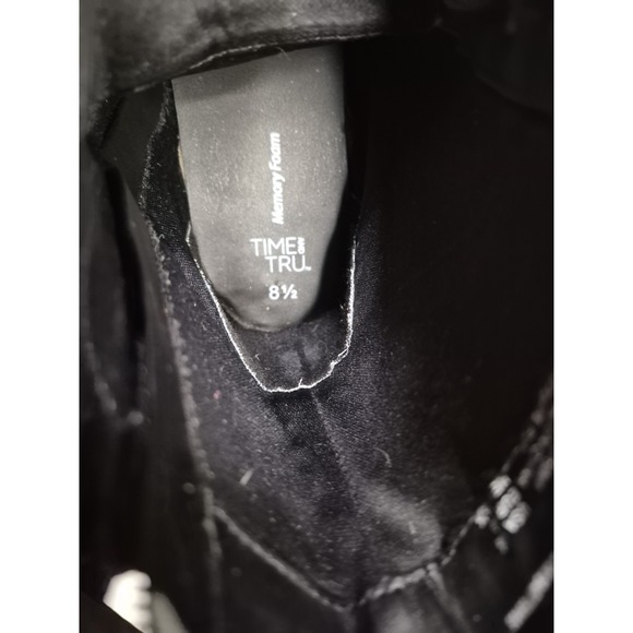 Black Combat Lug Boots Women's Size US 8.5 Military Style With Memory Foam - Picture 8 of 11